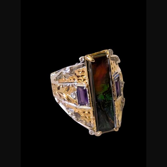 Gems En Vogue By Michael Valitutti Retired Sterling Palladium Alloy Size 8.75 - Picture 7 of 13